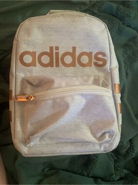 Adidas Squad Insulated Lunch Bag Jersey Grey Rose Gold